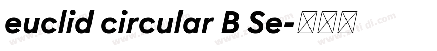 euclid circular B Se字体转换